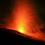 etna - eruzione etna con fontane di lava